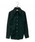 MADISONBLUE（マディソンブルー）の古着「HIGH COLLAR MADAME WOOL SHIRT  ハイ カラー マダム ウール シャツ MB184-5011」｜グリーン