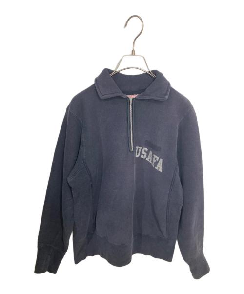 Champion（チャンピオン）Champion (チャンピオン) USAFA ハーフジップリバースウィーブスウェット ナス紺 サイズ:Ｓの古着・服飾アイテム
