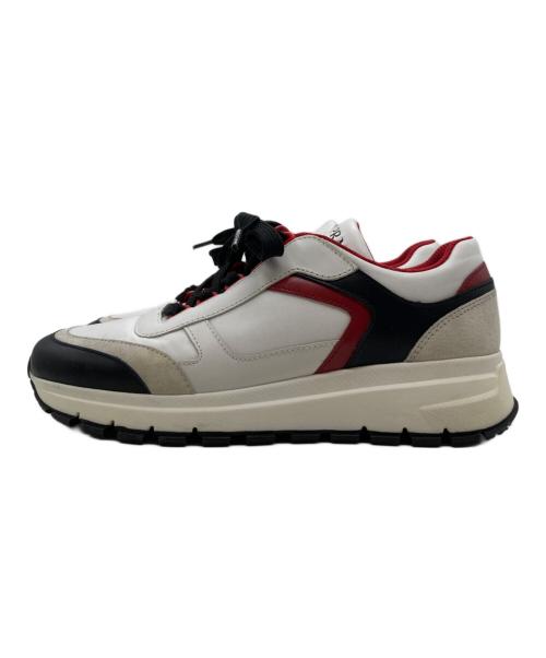 PRADA（プラダ）PRADA (プラダ) クラシックスニーカー 1E887L ホワイト サイズ:37の古着・服飾アイテム