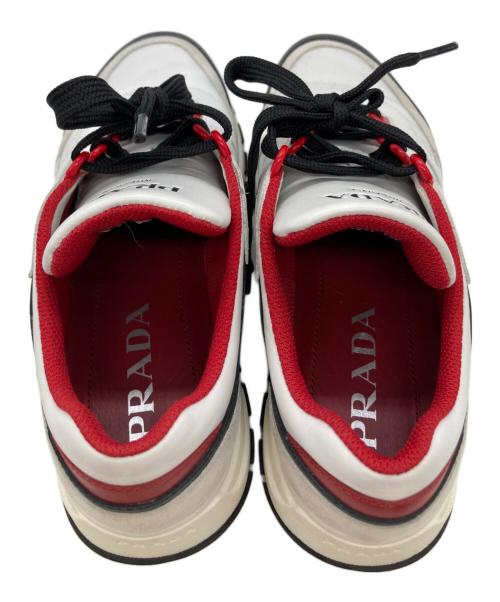 PRADA（プラダ）PRADA (プラダ) クラシックスニーカー 1E887L ホワイト サイズ:37の古着・服飾アイテム