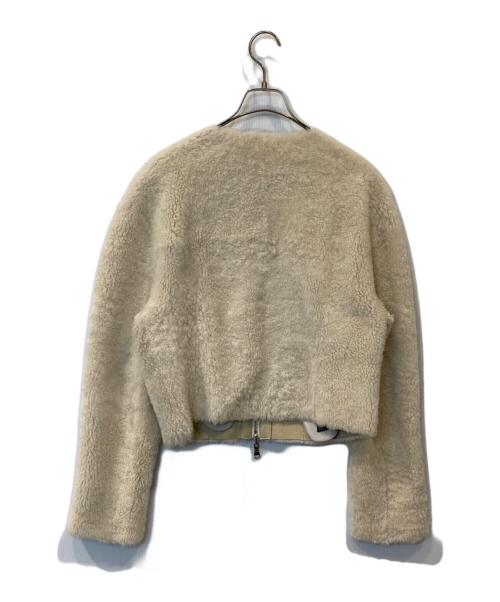 theory（セオリー）theory (セオリー) ムートンボアジャケット　01-1301710 ベージュ サイズ:Sの古着・服飾アイテム