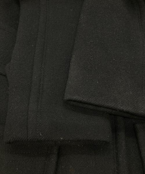 BURBERRY BLUE LABEL（バーバリー ブルー レーベル）BURBERRY BLUE LABEL (バーバリー ブルー レーベル) ファー付カシミヤ混コート　FCF44-712-09 ブラック サイズ:38の古着・服飾アイテム