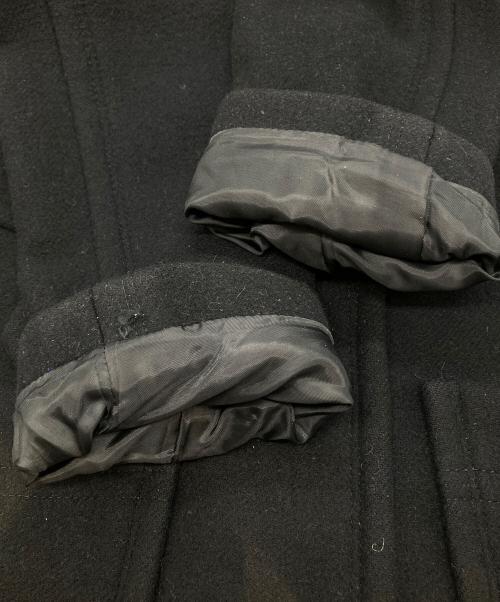 BURBERRY BLUE LABEL（バーバリー ブルー レーベル）BURBERRY BLUE LABEL (バーバリー ブルー レーベル) ファー付カシミヤ混コート　FCF44-712-09 ブラック サイズ:38の古着・服飾アイテム