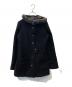 BURBERRY BLUE LABEL（バーバリー ブルー レーベル）の古着「ファー付カシミヤ混コート　FCF44-712-09」｜ブラック