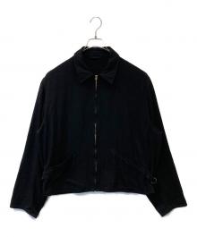COMOLI（コモリ）の古着「シルクネップ ジップショートジャケット　B01-01003」｜ブラック