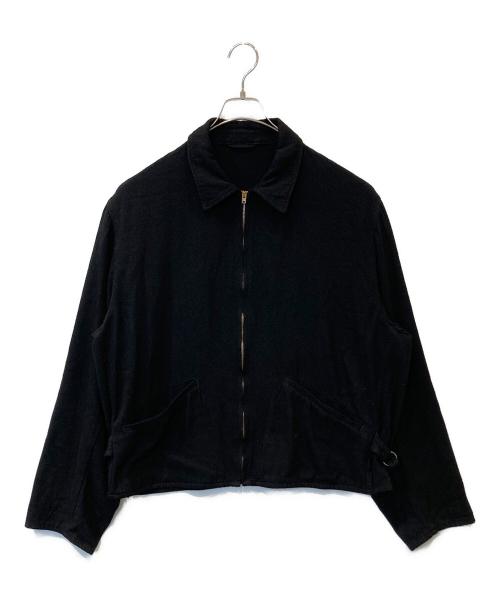COMOLI（コモリ）COMOLI (コモリ) シルクネップ ジップショートジャケット　B01-01003 ブラック サイズ:2の古着・服飾アイテム