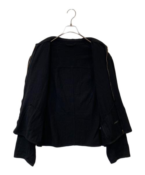 COMOLI（コモリ）COMOLI (コモリ) シルクネップ ジップショートジャケット　B01-01003 ブラック サイズ:2の古着・服飾アイテム