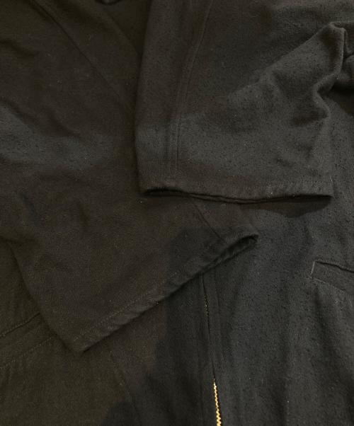 COMOLI（コモリ）COMOLI (コモリ) シルクネップ ジップショートジャケット　B01-01003 ブラック サイズ:2の古着・服飾アイテム