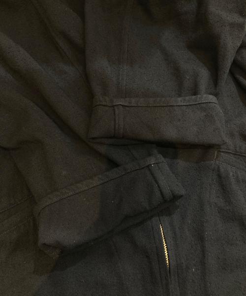 COMOLI（コモリ）COMOLI (コモリ) シルクネップ ジップショートジャケット　B01-01003 ブラック サイズ:2の古着・服飾アイテム