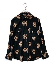 Hysteric Glamour（ヒステリックグラマー）の古着「スカルプリントシャツ」｜ブラック