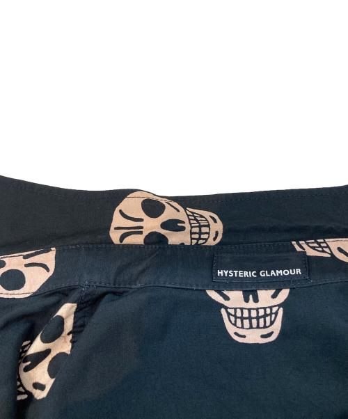 Hysteric Glamour（ヒステリックグラマー）Hysteric Glamour (ヒステリックグラマー) スカルプリントシャツ ブラック サイズ:表記がないため不明の古着・服飾アイテム