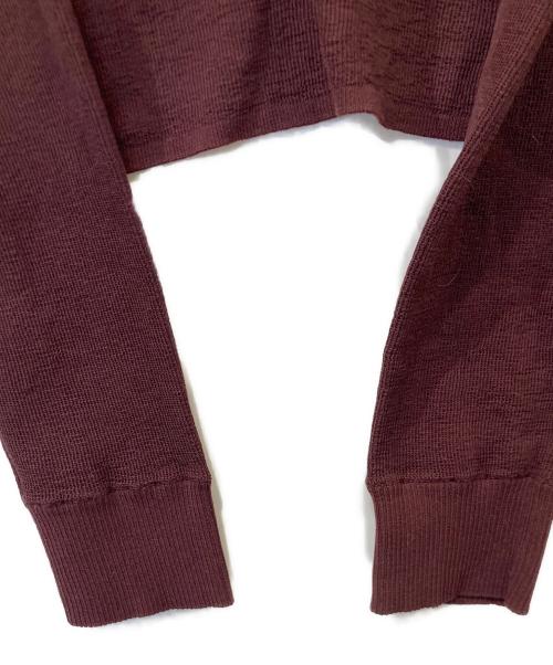 LEINWANDE（ラインヴァンド）LEINWANDE (ラインヴァンド) Bra Intarsia Knit　0225030506 ボルドー サイズ:Fの古着・服飾アイテム