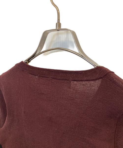LEINWANDE（ラインヴァンド）LEINWANDE (ラインヴァンド) Bra Intarsia Knit　0225030506 ボルドー サイズ:Fの古着・服飾アイテム
