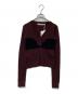 LEINWANDE（ラインヴァンド）の古着「Bra Intarsia Knit　0225030506」｜ボルドー