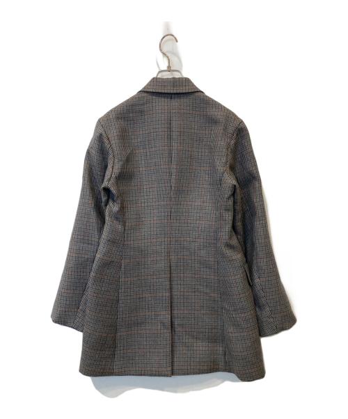 AURALEE（オーラリー）AURALEE (オーラリー) DOUBLE FACE CHECK DOUBLE-BREASTED JACKET　A8AJ04BN ブラウンの古着・服飾アイテム