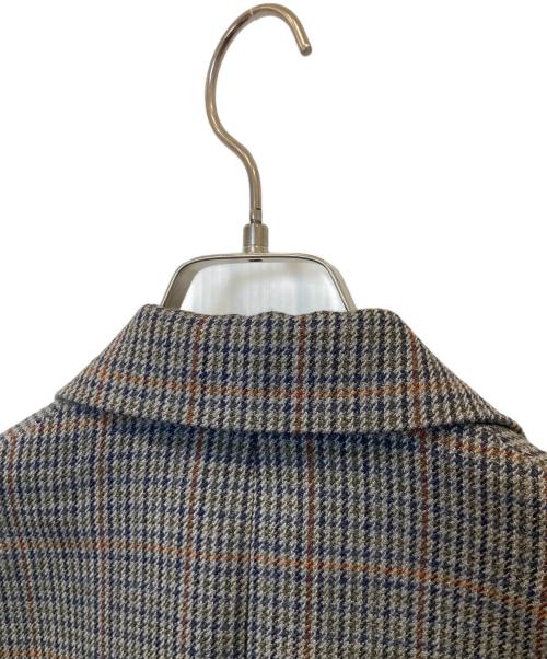 AURALEE（オーラリー）AURALEE (オーラリー) DOUBLE FACE CHECK DOUBLE-BREASTED JACKET　A8AJ04BN ブラウンの古着・服飾アイテム