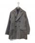 AURALEE（オーラリー）の古着「DOUBLE FACE CHECK DOUBLE-BREASTED JACKET　A8AJ04BN」｜ブラウン