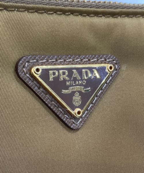 PRADA（プラダ）PRADA (プラダ) ナイロンポーチ 1N1868 224 ブラウンの古着・服飾アイテム