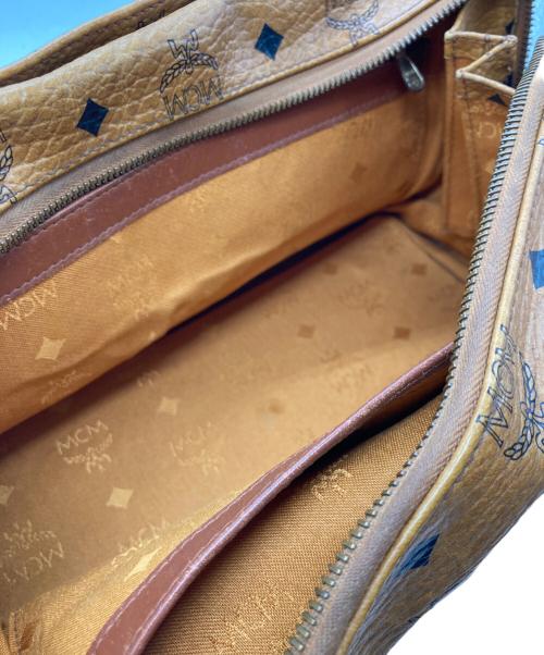 MCM（エムシーエム）MCM (エムシーエム) 2WAYミニボストンバッグ ブラウンの古着・服飾アイテム