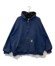 CarHartt（カーハート）の古着「裏地サーマルジップパーカー J149 NVY」｜ネイビー