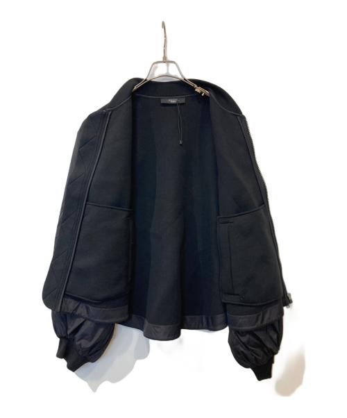 WEEKEND Max Mara（ウィークエンド マックスマーラ）Weekend Max Mara (ウィークエンド マックスマーラ) 切替MA-1ジャケット　2359160339 ブラック サイズ:Mの古着・服飾アイテム