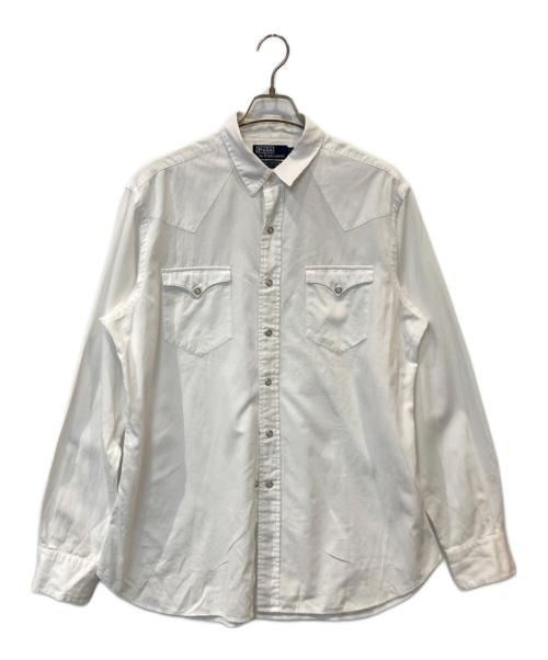 POLO BY RALPH LAUREN（ポロ バイ ラルフローレン）POLO by RALPH LAUREN (ポロ バイ ラルフローレン) ウエスタンシャツ WESTERN ホワイト サイズ:Lの古着・服飾アイテム