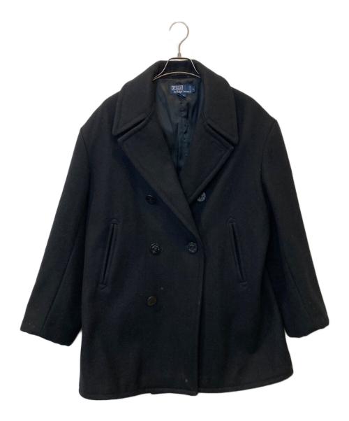 POLO BY RALPH LAUREN（ポロ バイ ラルフローレン）POLO by RALPH LAUREN (ポロ バイ ラルフローレン) Pコート ブラック サイズ:Lの古着・服飾アイテム