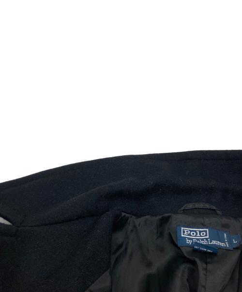 POLO BY RALPH LAUREN（ポロ バイ ラルフローレン）POLO by RALPH LAUREN (ポロ バイ ラルフローレン) Pコート ブラック サイズ:Lの古着・服飾アイテム