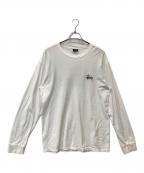 stussyステューシー）の古着「BASIC STÜSSY LS TEE」｜ホワイト