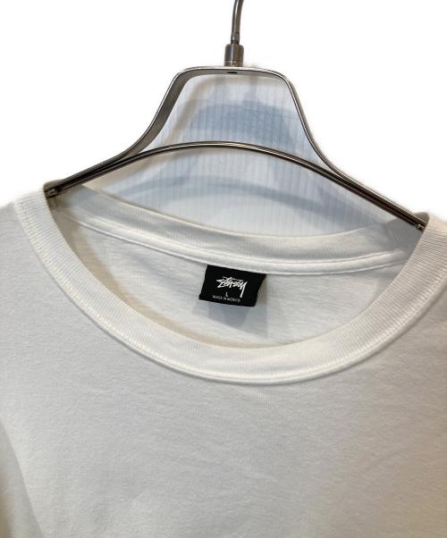 stussy（ステューシー）stussy (ステューシー) BASIC STÜSSY LS TEE ホワイト サイズ:Lの古着・服飾アイテム