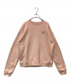 maison kitsuneメゾンキツネ）の古着「FOX HEAD PATCH スウェット MW00315KM0307」｜ピンク