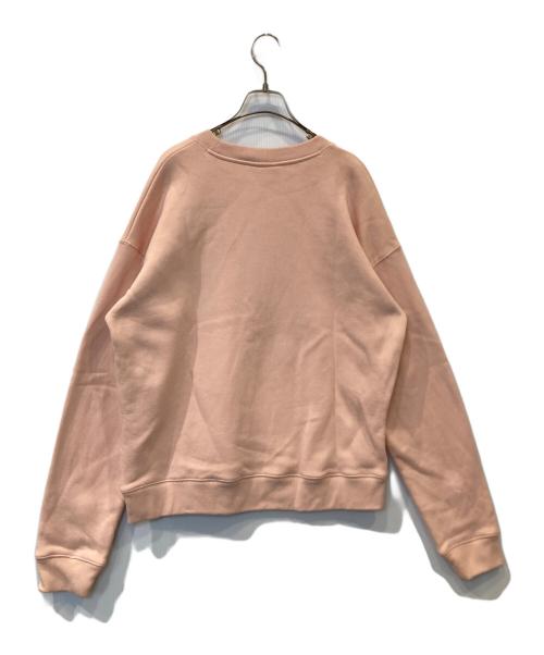 maison kitsune（メゾンキツネ）MAISON KITSUNE (メゾンキツネ) FOX HEAD PATCH スウェット MW00315KM0307 ピンク サイズ:Lの古着・服飾アイテム