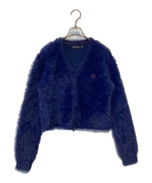 FRED PERRY（フレッドペリー）FRED PERRY (フレッドペリー) BEAMS (ビームス) Fluffy Knit Cardigan カーディガン FZ7258 ブルー サイズ:UK10の古着・服飾アイテム