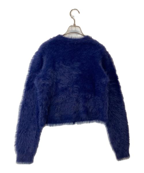 FRED PERRY（フレッドペリー）FRED PERRY (フレッドペリー) BEAMS (ビームス) Fluffy Knit Cardigan カーディガン FZ7258 ブルー サイズ:UK10の古着・服飾アイテム