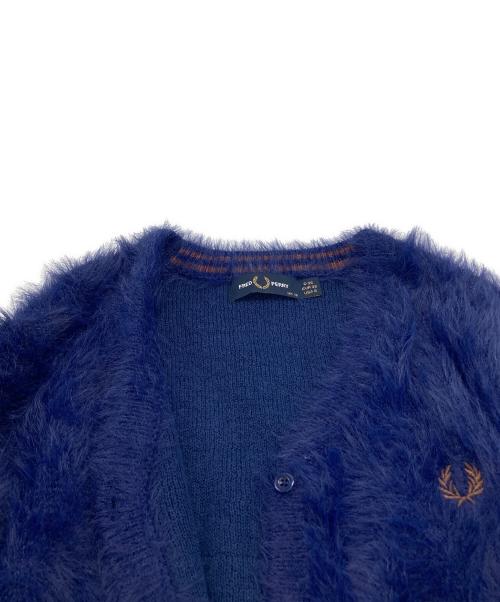 FRED PERRY（フレッドペリー）FRED PERRY (フレッドペリー) BEAMS (ビームス) Fluffy Knit Cardigan カーディガン FZ7258 ブルー サイズ:UK10の古着・服飾アイテム