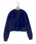 FRED PERRY（フレッドペリー）の古着「Fluffy Knit Cardigan カーディガン FZ7258」｜ブルー