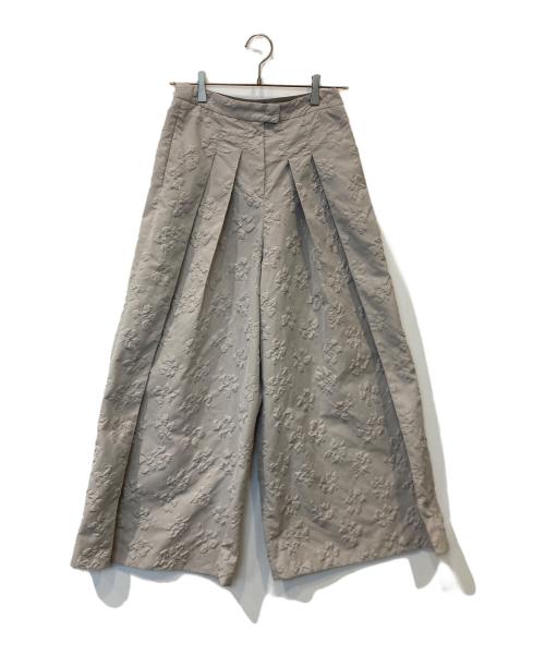 EMPORIO ARMANI（エンポリオ アルマーニ）EMPORIO ARMANI (エンポリオ アルマーニ) 花柄ワイドパンツ ANP18T A2107 グレー サイズ:01の古着・服飾アイテム