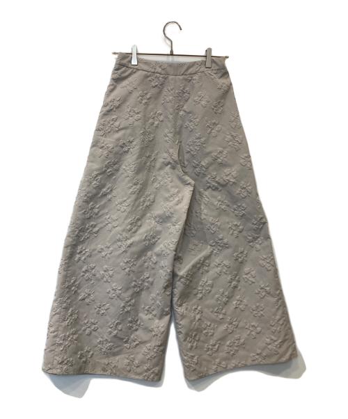 EMPORIO ARMANI（エンポリオ アルマーニ）EMPORIO ARMANI (エンポリオ アルマーニ) 花柄ワイドパンツ ANP18T A2107 グレー サイズ:01の古着・服飾アイテム