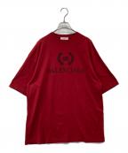 BALENCIAGAバレンシアガ）の古着「ロゴTシャツ 556109 TCV25」｜レッド