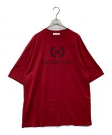 BALENCIAGA（バレンシアガ）の古着「ロゴTシャツ 556109 TCV25」｜レッド