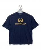 BALENCIAGAバレンシアガ）の古着「ロゴTシャツ　492258 TAV04」｜ネイビー