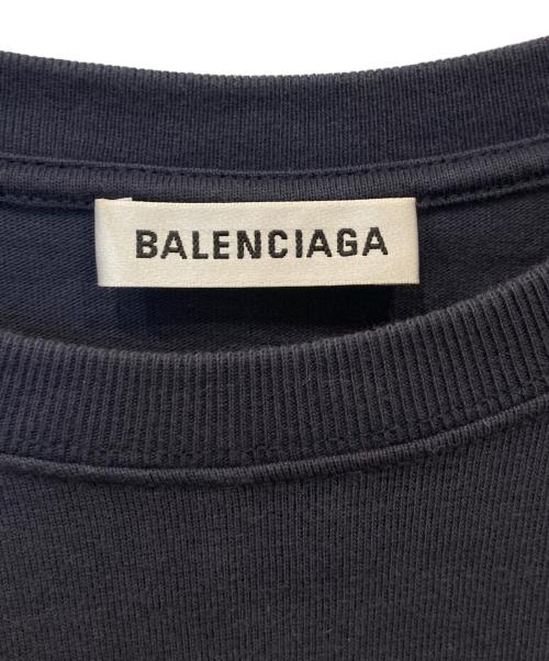 BALENCIAGA（バレンシアガ）BALENCIAGA (バレンシアガ) ロゴTシャツ　492258 TAV04 ネイビー サイズ:Sの古着・服飾アイテム