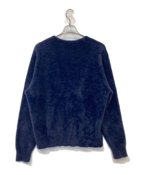 stussy（ステューシー）stussy (ステューシー) シャギー ニット カーディガン ネイビー サイズ:Mの古着・服飾アイテム