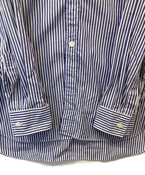 PLAY COMME des GARCONS（プレイコムデギャルソン）PLAY COMME des GARCONS (プレイコムデギャルソン) ストライプシャツ　AZ-B008 ブルー サイズ:Sの古着・服飾アイテム