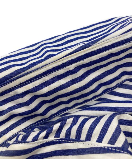 PLAY COMME des GARCONS（プレイコムデギャルソン）PLAY COMME des GARCONS (プレイコムデギャルソン) ストライプシャツ　AZ-B008 ブルー サイズ:Sの古着・服飾アイテム
