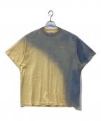 Acne studiosアクネ ストゥディオズ）の古着「グラデーションプリントロゴTシャツ FN-WN-TSHI000321」｜グレー×イエロー