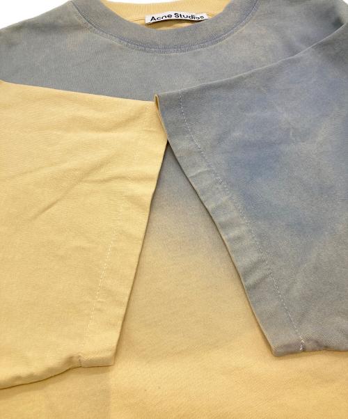 Acne studios（アクネ ストゥディオズ）ACNE STUDIOS (アクネ ストゥディオズ) グラデーションプリントロゴTシャツ FN-WN-TSHI000321 グレー×イエロー サイズ:XSの古着・服飾アイテム
