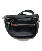 ALEXANDER WANGアレキサンダー・ワン）の古着「ボディーバッグ ATTICA FANNY PACK IN LEATHER ATTICA」｜ブラック