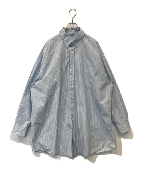 Maison Margiela 4（メゾンマルジェラ 4）Maison Margiela 4 (メゾンマルジェラ 4) オーバーサイズ ドレープ ボタンダウンシャツ S51DL0352 S53681 ブルー サイズ:40の古着・服飾アイテム