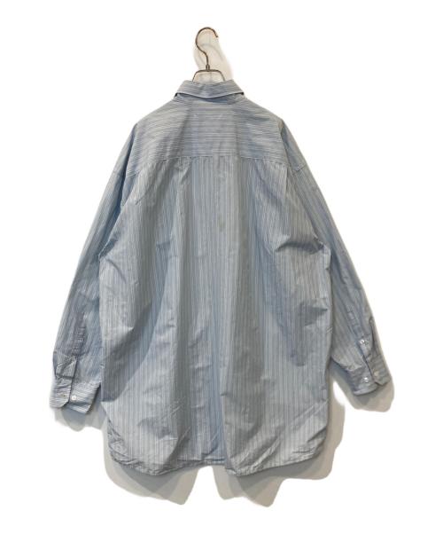Maison Margiela 4（メゾンマルジェラ 4）Maison Margiela 4 (メゾンマルジェラ 4) オーバーサイズ ドレープ ボタンダウンシャツ S51DL0352 S53681 ブルー サイズ:40の古着・服飾アイテム